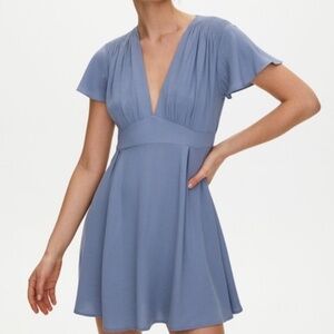 Sunday Best Vanessa Granite Blue A-Line Mini Dress